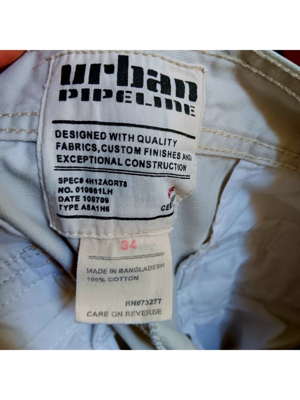 Y2K Urban Pipeline Cargo Shorts 34 Men's Shorts Vtg Cotton Made In Bangladesh